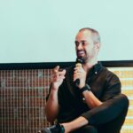 conference speaker onstage